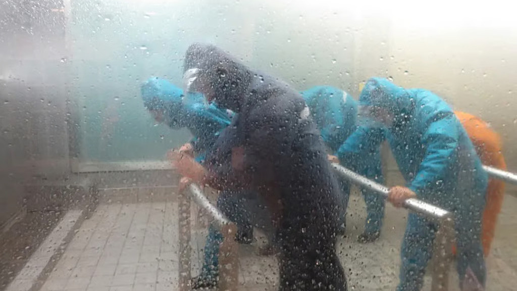 Khách Trung Quốc chi tiền để đón bão, lũ