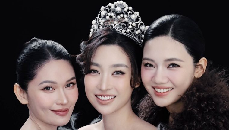 Đỗ Mỹ Linh hội ngộ hai á hậu Hoa