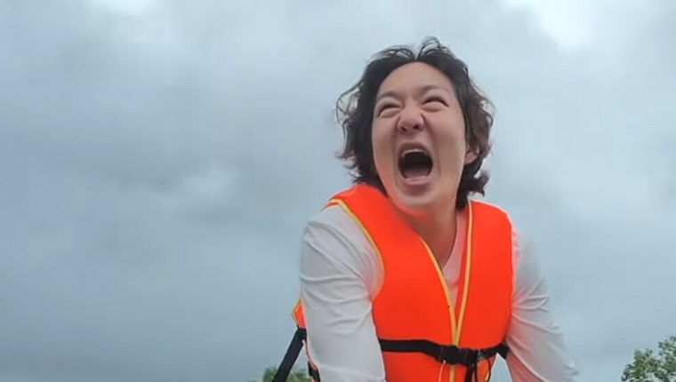Sao Hàn ví đi thuyền thúng ở Phú Quốc