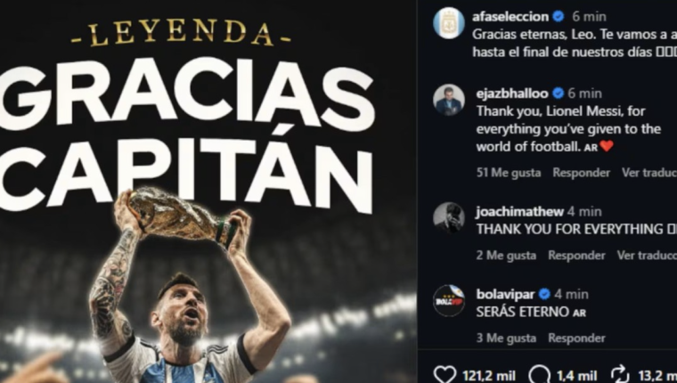 Thế giới bóng đá tri ân Messi