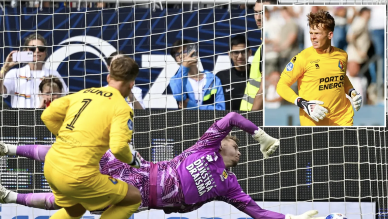 Thủ môn Ronald Koeman Jr ghi cú đúp bằng