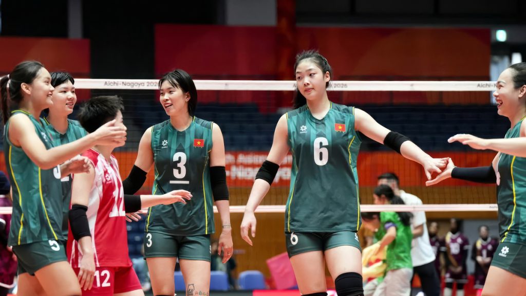 Bóng chuyền nữ Việt Nam thắng dễ ở ASIAD