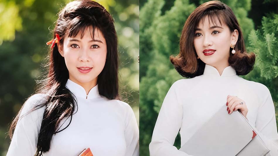 Các mỹ nhân thập niên 1990 trong tà áo