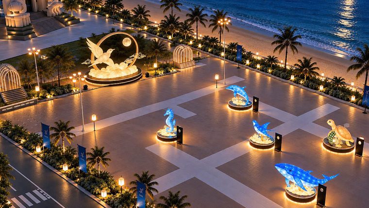 Khánh Hòa trưng bày lồng đèn linh vật khổng