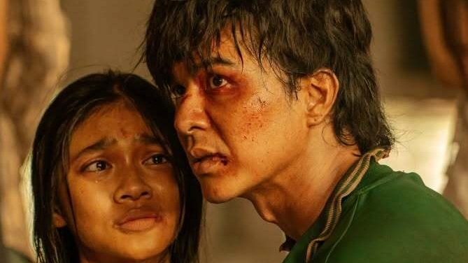 Minh Kiên uống nước bùn khi đóng 'Trại buôn