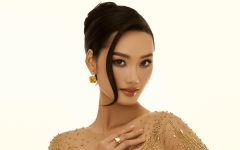 Minh Tú trở lại làm mẫu sau tai nạn đứt dây chằng