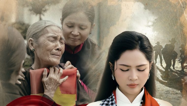 Duyên Quỳnh hát 'Dưới cờ Tổ quốc anh về'