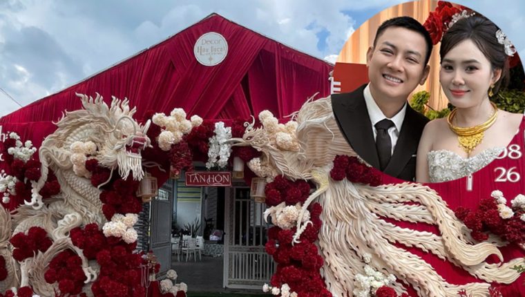Không gian tiệc cưới của Hoài Lâm